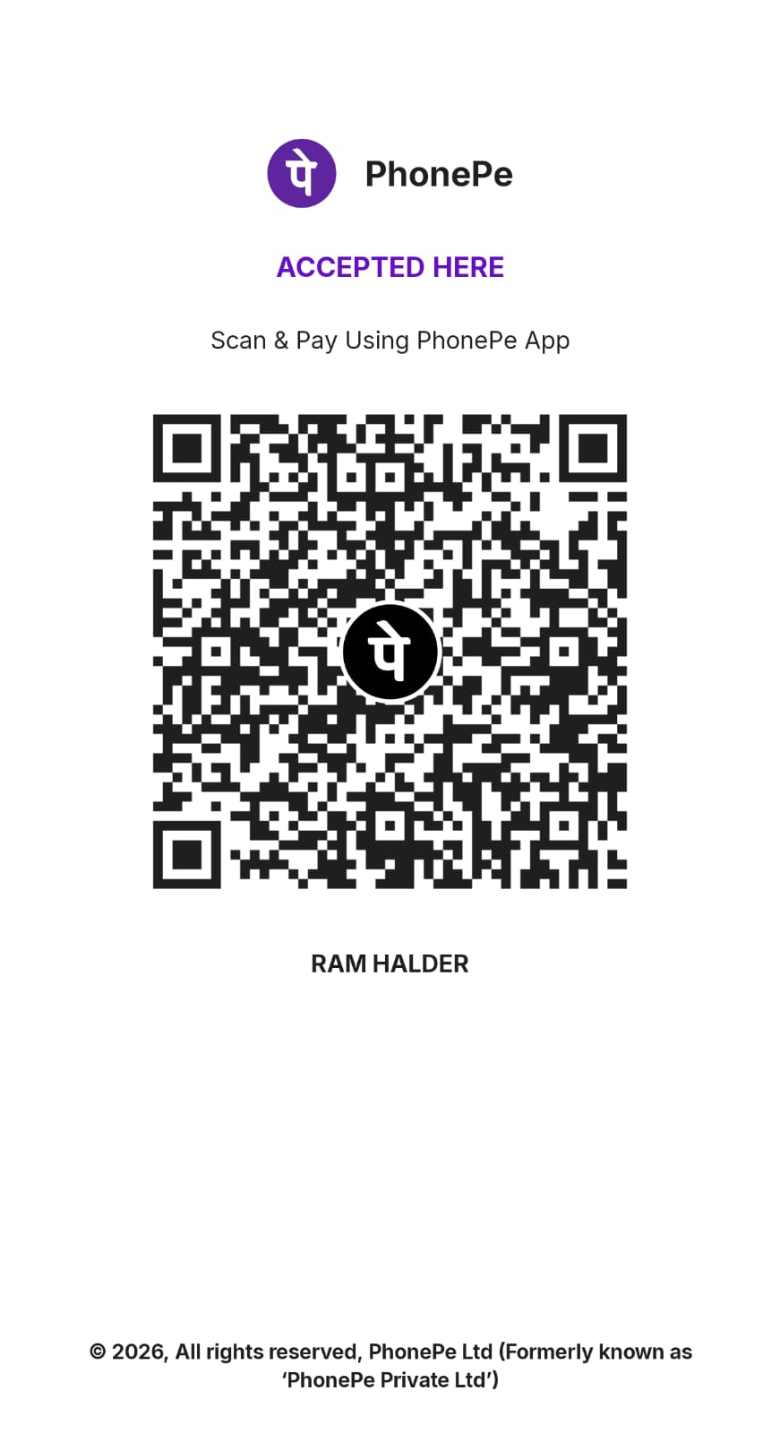 Ajanta Sangh Samiti Official Donation QR Code